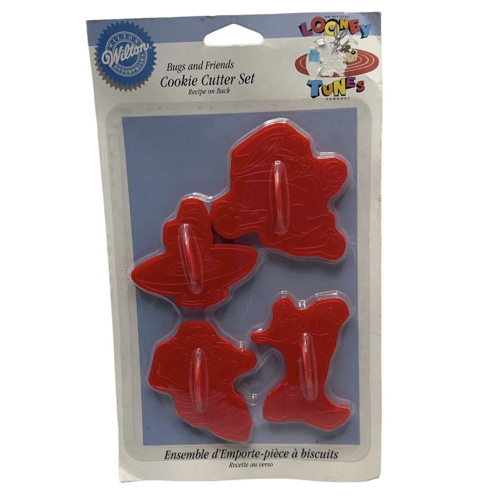 Vintage Looney Tunes “Bugs & Friends” Wilton Cookie Cutter Set Sealed Marvin Taz